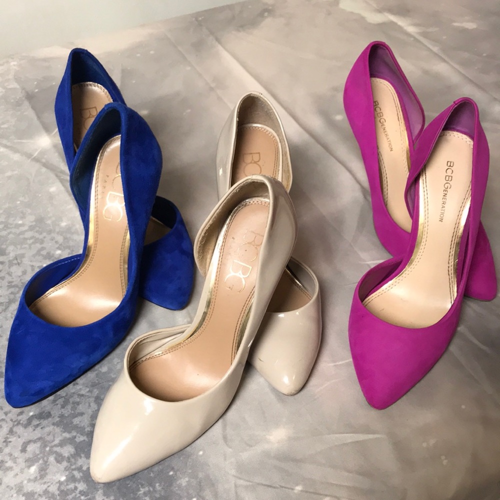 3 Pair of BCBG heels